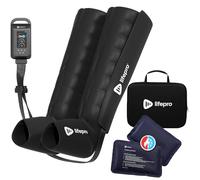 LifePro Botas de masaje de compresión de piernas con terapia de compresión de calor para circulación y masaje para atletas, recuperación de pies, piernas y pantorrillas, alivio del dolor y