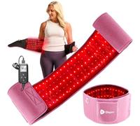 Lifepro Cinturón de terapia de luz roja - 660 nm y 850 nm infrarrojo cercano y terapia de luz roja para cuerpo, relajación muscular, inflamación, mejora la circulación
