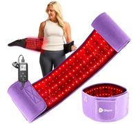 Lifepro Cinturón de terapia de luz roja, terapia de luz infrarroja cercana para aliviar el dolor, terapia de luz roja para cuerpo, alivio del dolor muscular, alivio de la inflamación, cinturón de luz