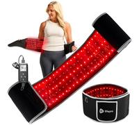 Lifepro Cinturón de terapia de luz roja, terapia de luz infrarroja cercana para el dolor, terapia de luz roja para cuerpo, alivio de músculos, inflamación, cinturón de luz roja para la articulación