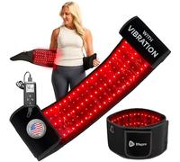 Lifepro Cinturón de terapia de luz roja - Terapia de luz infrarroja cercana y terapia de luz roja para dolor muscular, inflamación, articulación del codo y alivio del dolor de espalda - Terapia