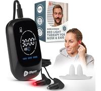 Lifepro Dispositivo de terapia de luz roja para nariz y oídos, terapia de luz roja portátil e infrarroja cercana para nariz y orejas, dispositivo de terapia nasal de luz roja avanzada de bolsillo