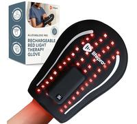 LifePro Guante de terapia de luz roja - Guante recargable LED de terapia de luz infrarroja cercana, para rigidez de la mano, terapia de luz roja en casa, dispositivo de terapia de luz roja o productos