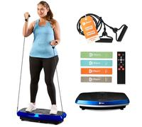 LifePro Máquina de Placas de vibración 3D Hovert con Oscilación de Motor Dual + Lateral + Máquina de Plataforma de vibración de Movimiento 3D para Ejercicio en casa [Azul]