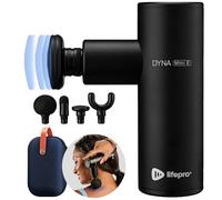 LifePro Masajeador de espalda de percusión, pistola de masaje de mano para tejido profundo para atletas, pistola de masaje de espalda, herramienta de recuperación muscular para hombres, mujeres