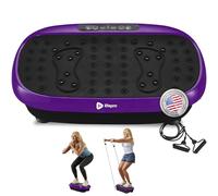 Lifepro Mini Placa de vibración, compacta y fácil de Viajar, para Entrenamientos de bajo Impacto, máquina de Ejercicio, con Bandas de Resistencia y Control Remoto