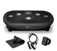 LifePro Plataforma vibratoria Rumblex Plus 4D para Uso doméstico, máquina de vibración Corporal Completa con Mando a Distancia, Pantalla LCD y Bandas de Resistencia - Negro Oscuro