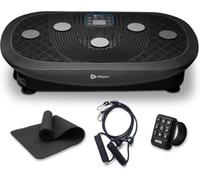 LifePro Plataforma vibratoria Rumblex Plus 4D para Uso doméstico, máquina de vibración Corporal Completa con Mando a Distancia, Pantalla LCD y Bandas de Resistencia - Negro Oscuro