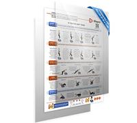 Lifepro - Póster para Entrenamiento con Placa de vibración, sugerencias para ejercitar Todo el Cuerpo e Instrucciones detalladas en una práctica Tabla de Entrenamiento