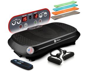 LifePro Waver - Máquina de Ejercicio con Placa de vibración para Entrenamiento Cuerpo Completo, 99 Niveles Velocidad, Bandas Resistencia, Control Remoto, Fitness en casa y Plataforma