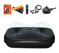 Lifepro Waver Mini Vibration Plate Exercise Machine with Remote & Bands - Compact Whole Body Vibrating Plate for Lymphatic Drainage & Muscle Toning - Shake Machine with 99 Speed Levels & 10 Presets