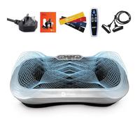 LifePro Waver Vibration Plate Para Drenaje Linfático Y Activación Muscular, Plataforma Vibración Para Entrenamiento Corporal Completo Con 2 Loop Bands, 4 Bandas De Resistencia, Control Remoto - Blanco