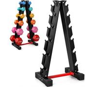 LIFERUN Estante para mancuernas, soporte para mancuernas, estante para mancuernas de acero resistente, soporte para mancuernas a elegir entre 3 niveles