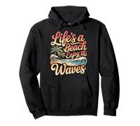Life'S A Beach Enjoy The Waves Vacaciones de Verano |- Sudadera con Capucha