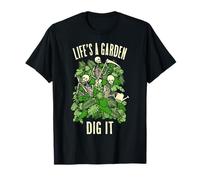 Life'S A Garden Dig It Jardinero esquelético de jardinería Divertido Camiseta