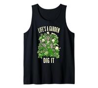Life'S A Garden Dig It Jardinero esquelético de jardinería Divertido Camiseta sin Mangas