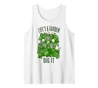 Life'S A Garden Dig It Jardinero esquelético de jardinería Divertido Camiseta sin Mangas