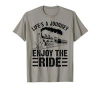 Life'S a Journey Enjoy The Ride Vintage Retro Vibes Camiseta