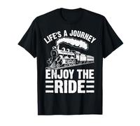 Life'S a Journey Enjoy The Ride Vintage Retro Vibes Camiseta