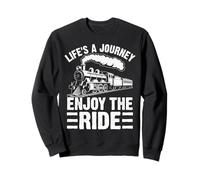 Life'S a Journey Enjoy The Ride Vintage Retro Vibes Sudadera
