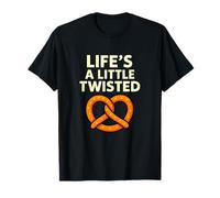 Life'S a Little Twisted Funny Pretzel Juego de Palabras Camiseta