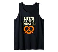 Life'S a Little Twisted Funny Pretzel Juego de Palabras Camiseta sin Mangas