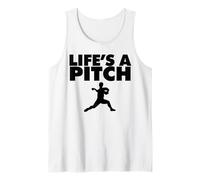 Life'S a Pitch Funny Baseball Pitcher Life'S a Pitch Camiseta sin Mangas