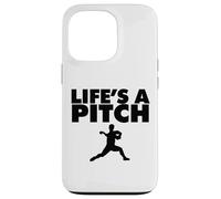 Life'S a Pitch Funny Baseball Pitcher Life'S a Pitch Carcasa para iPhone 13 Pro