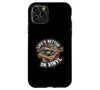 Life'S Better On Vinyl Record Player Retro Music Lover Carcasa para iPhone 11 Pro