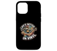 Life'S Better On Vinyl Record Player Retro Music Lover Carcasa para iPhone 12/12 Pro