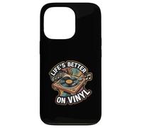 Life'S Better On Vinyl Record Player Retro Music Lover Carcasa para iPhone 13 Pro