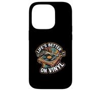 Life'S Better On Vinyl Record Player Retro Music Lover Carcasa para iPhone 14 Pro