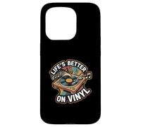 Life'S Better On Vinyl Record Player Retro Music Lover Carcasa para iPhone 15 Pro