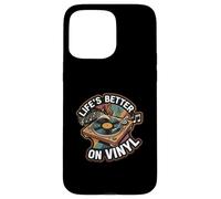Life'S Better On Vinyl Record Player Retro Music Lover Carcasa para iPhone 15 Pro MAX
