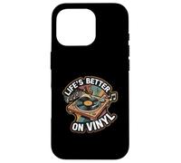 Life'S Better On Vinyl Record Player Retro Music Lover Carcasa para iPhone 16 Pro