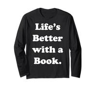 Life's Better With A Book Reading Quote Manga Larga