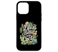 Life'S Better with Cacti Funny Plant Lover Gardener Design Carcasa para iPhone 12 Mini