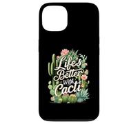 Life'S Better with Cacti Funny Plant Lover Gardener Design Carcasa para iPhone 13
