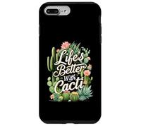 Life'S Better with Cacti Funny Plant Lover Gardener Design Carcasa para iPhone 7 Plus/8 Plus