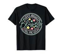Life'S Biggest Blessings Call Me Lola Floral Graphic Camiseta