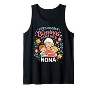 Life'S Biggest Blessings Call Me Nona Italian Grandma Camiseta sin Mangas