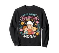 Life'S Biggest Blessings Call Me Nona Italian Grandma Sudadera