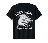 Life's Short Come más Tacos Capybara Roedor Animal Camiseta