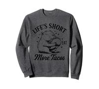 Life's Short Comer más Tacos Funny Capybara Lover Sudadera