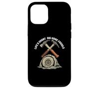 Life's Short Dig More Fossils Paleontology Hunter Geologist Carcasa para iPhone 12/12 Pro