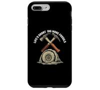 Life's Short Dig More Fossils Paleontology Hunter Geologist Carcasa para iPhone 7 Plus/8 Plus
