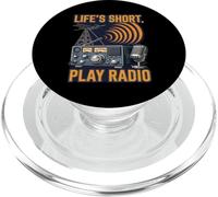 Life'S Short Play Radio Ham Amateur Operator PopSockets PopGrip para MagSafe