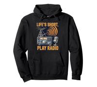 Life'S Short Play Radio Ham Amateur Operator Sudadera con Capucha