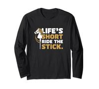 Life's Short Ride The Stick Hobbyhorsing Un jinete Hobbyhorse Manga Larga
