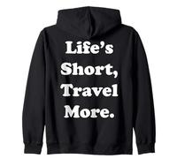 Life's Short, Travel More Adventure Sudadera con Capucha